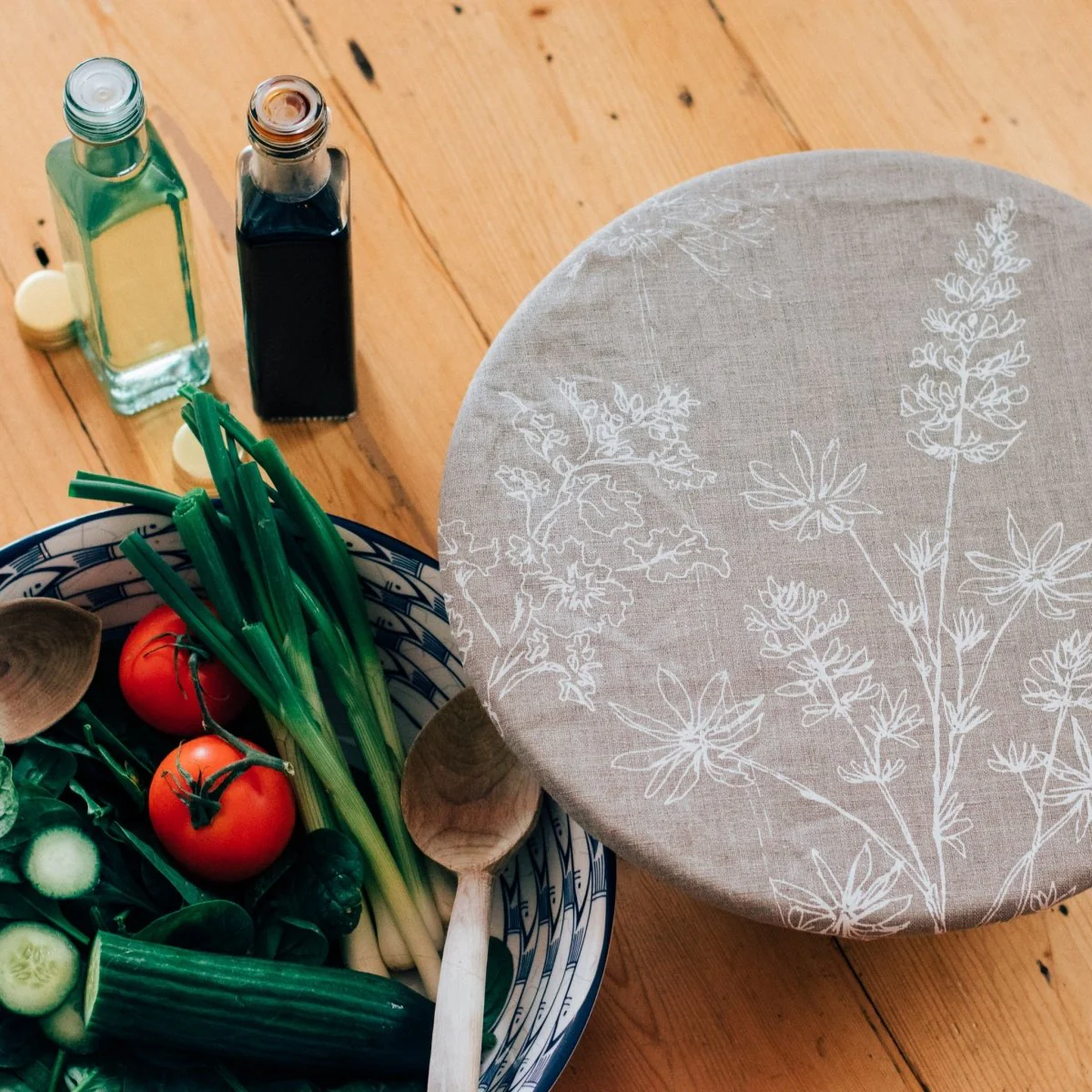 Reusable Linen Bowl Cover - Large Size - Image 6