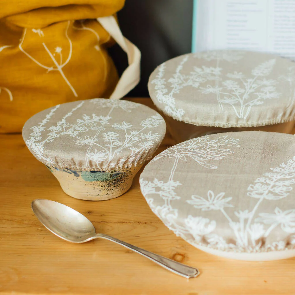 Reusable Linen Bowl Covers - Image 3
