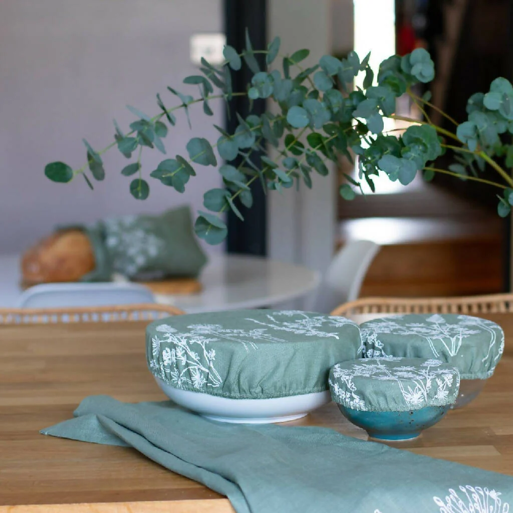 Reusable Linen Bowl Covers - Image 4