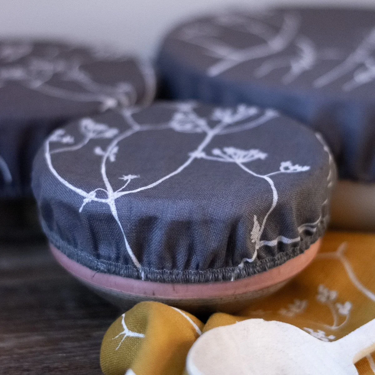 Reusable Linen Bowl Covers - Hedgerow Set - Image 5