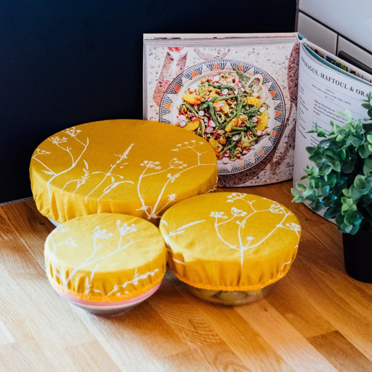 Reusable Linen Bowl Covers - Hedgerow Set - Image 6
