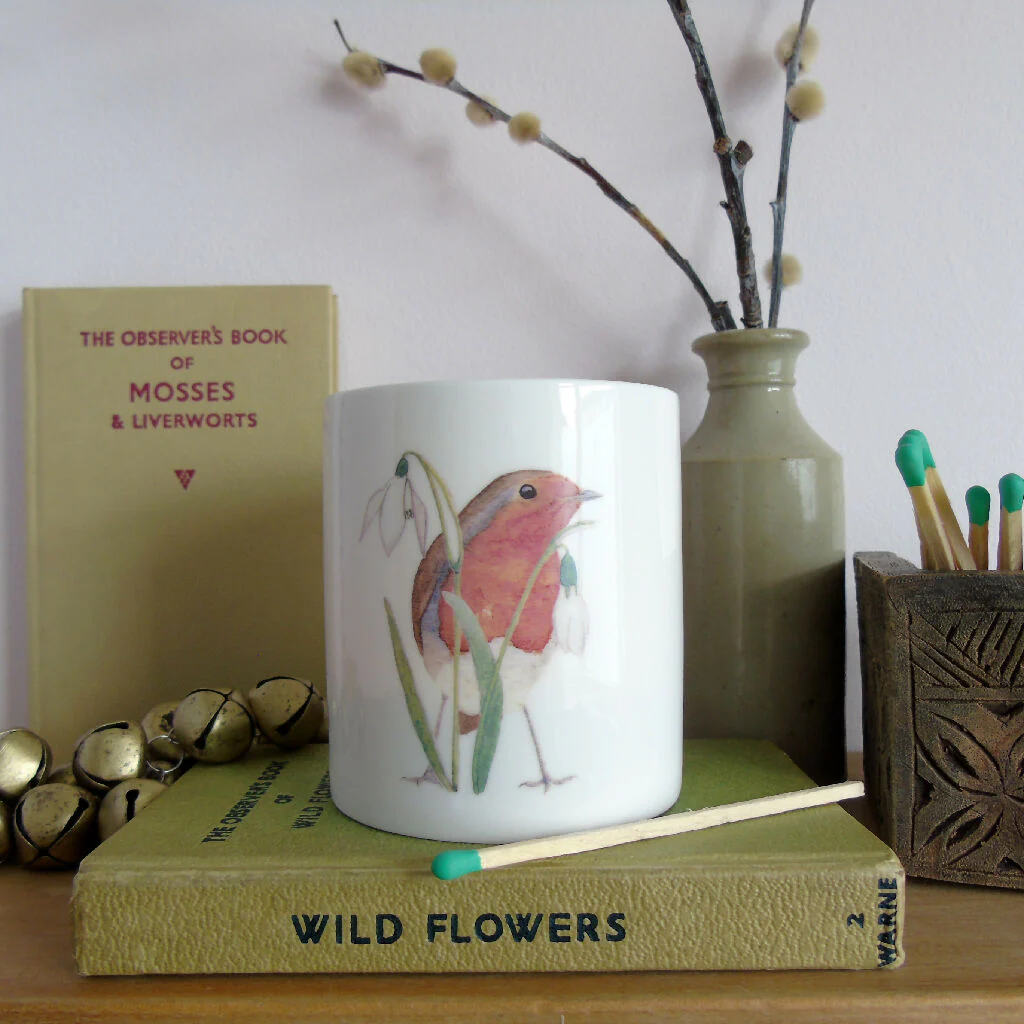 Robin Bone China Candle Holder - Image 4