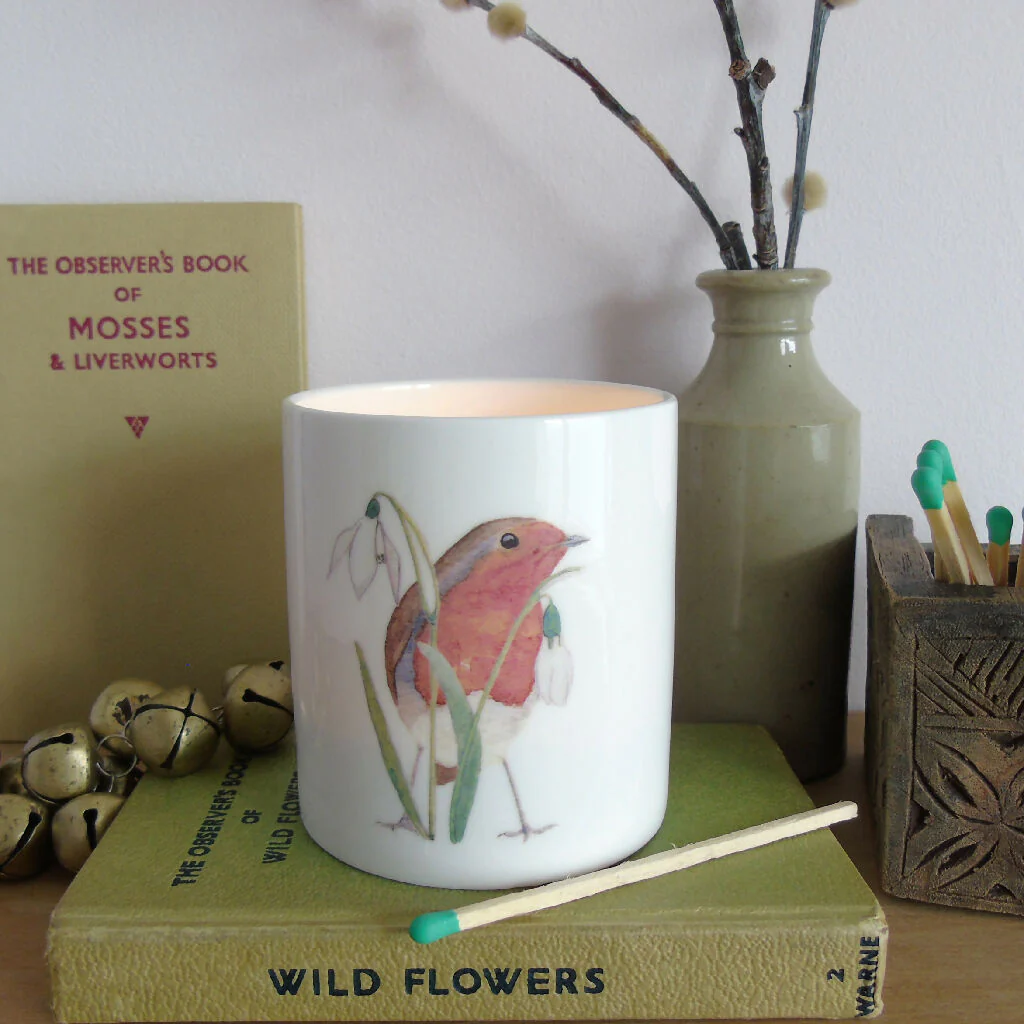 Robin Bone China Candle Holder - Image 5