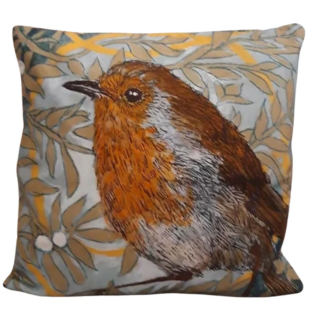 Robin Double Sided Cushion Cover - Image 2