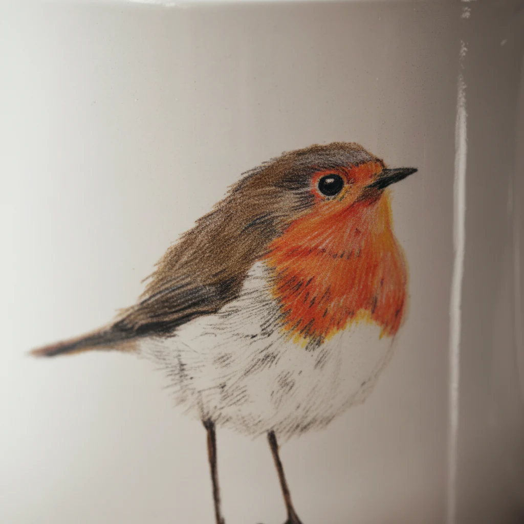 Robin Coffee Mug - Wildlife Artwork - Image 2