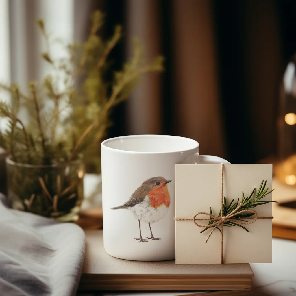 Robin Coffee Mug - Wildlife Artwork - Image 7