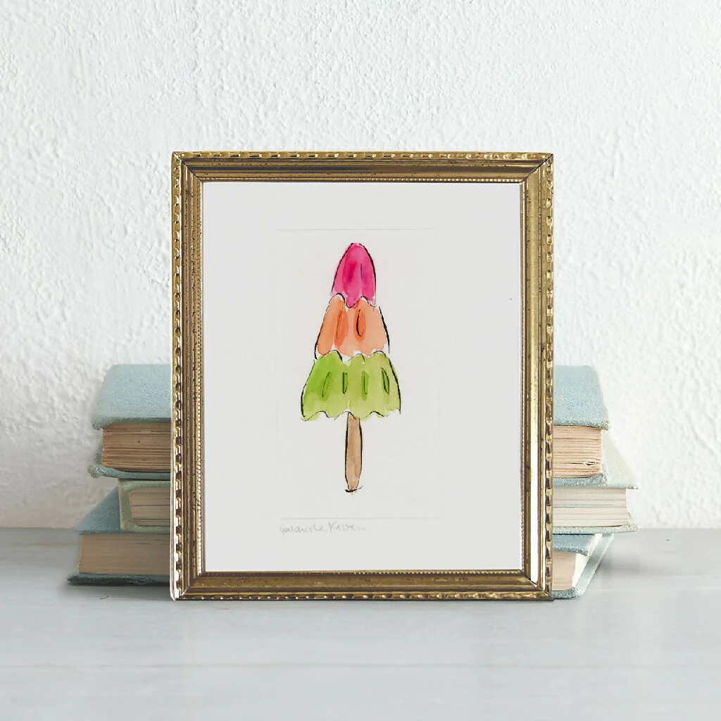 'Rocket Ice Lolly' Framed Original Art
