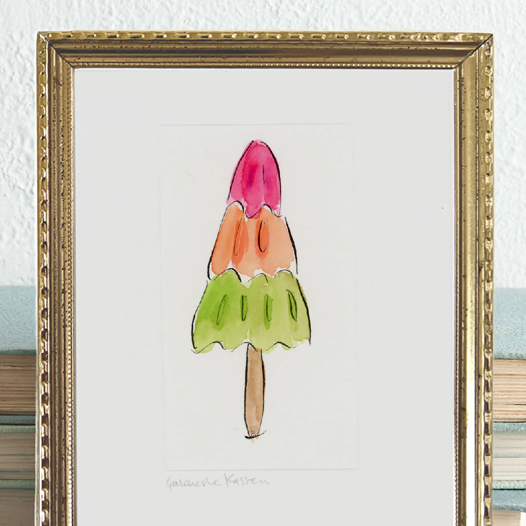 'Rocket Ice Lolly' Framed Original Art - Image 2