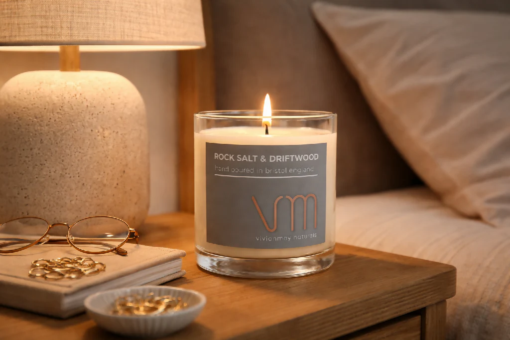 Rocksalt & Driftwood Soy Candle - Image 2