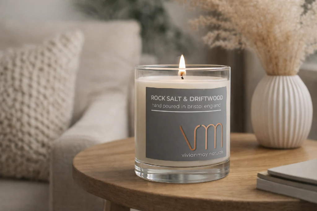 Rocksalt & Driftwood Soy Candle - Image 3