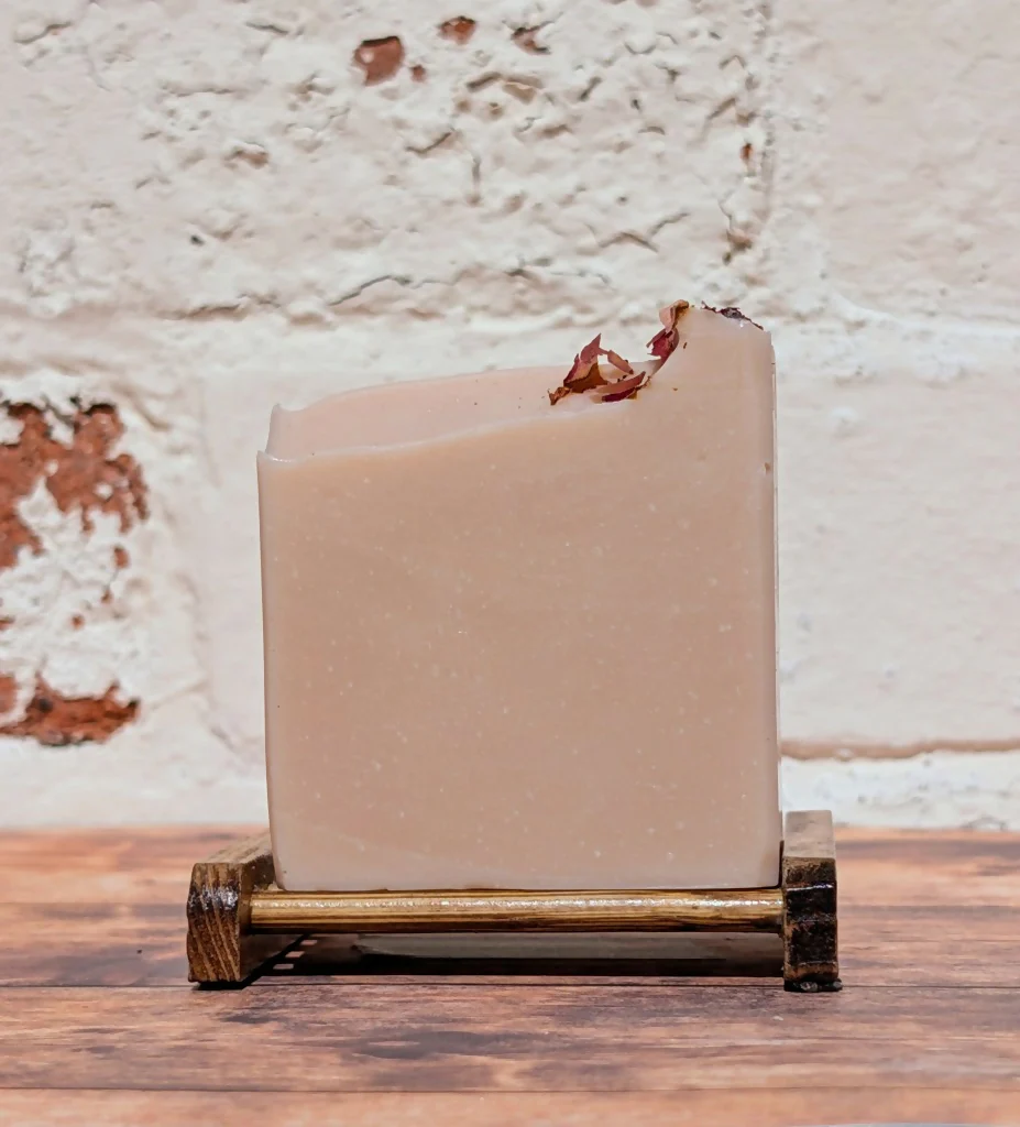 Rose Geranium & French Pink Clay Soap - Image 2