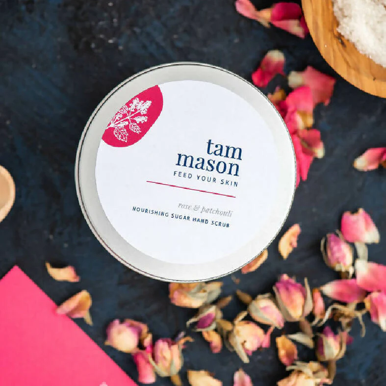 Rose & Patchouli Sugar Hand Scrub, 150g - Image 3