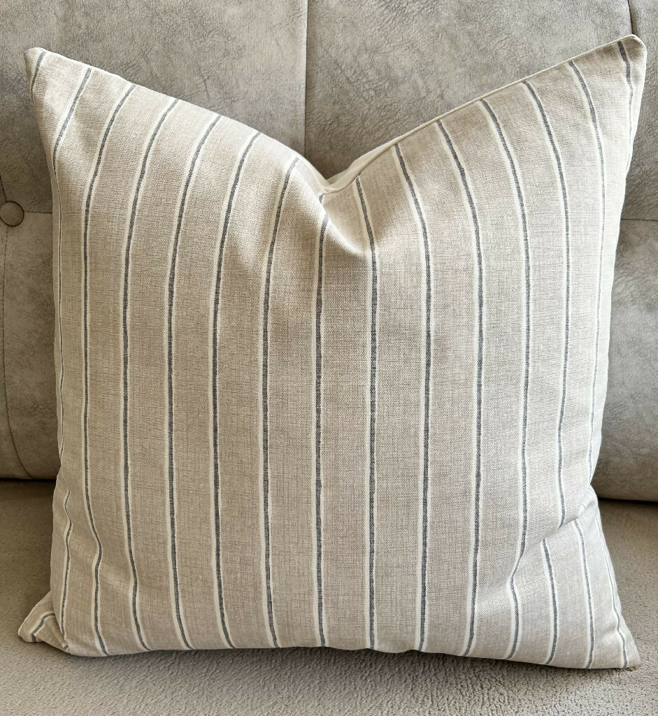 Rowing Stripe, Linen-Backed Cushion - Image 3