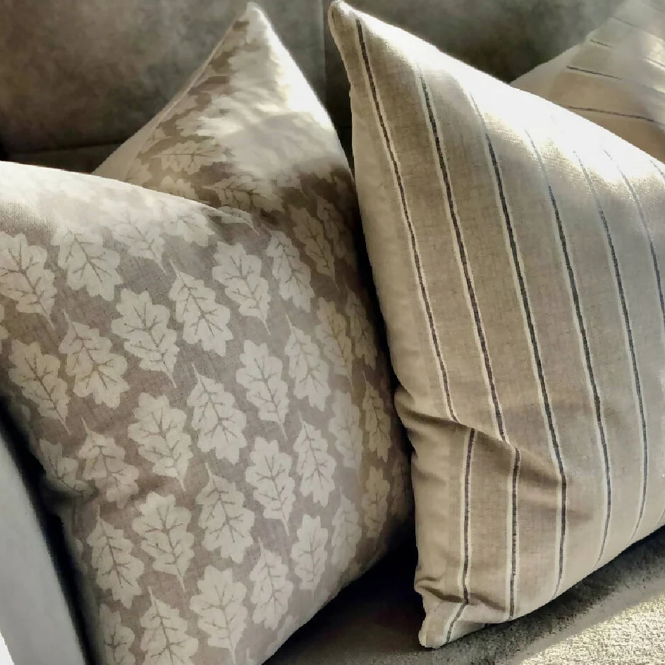 Rowing Stripe, Linen-Backed Cushion - Image 4