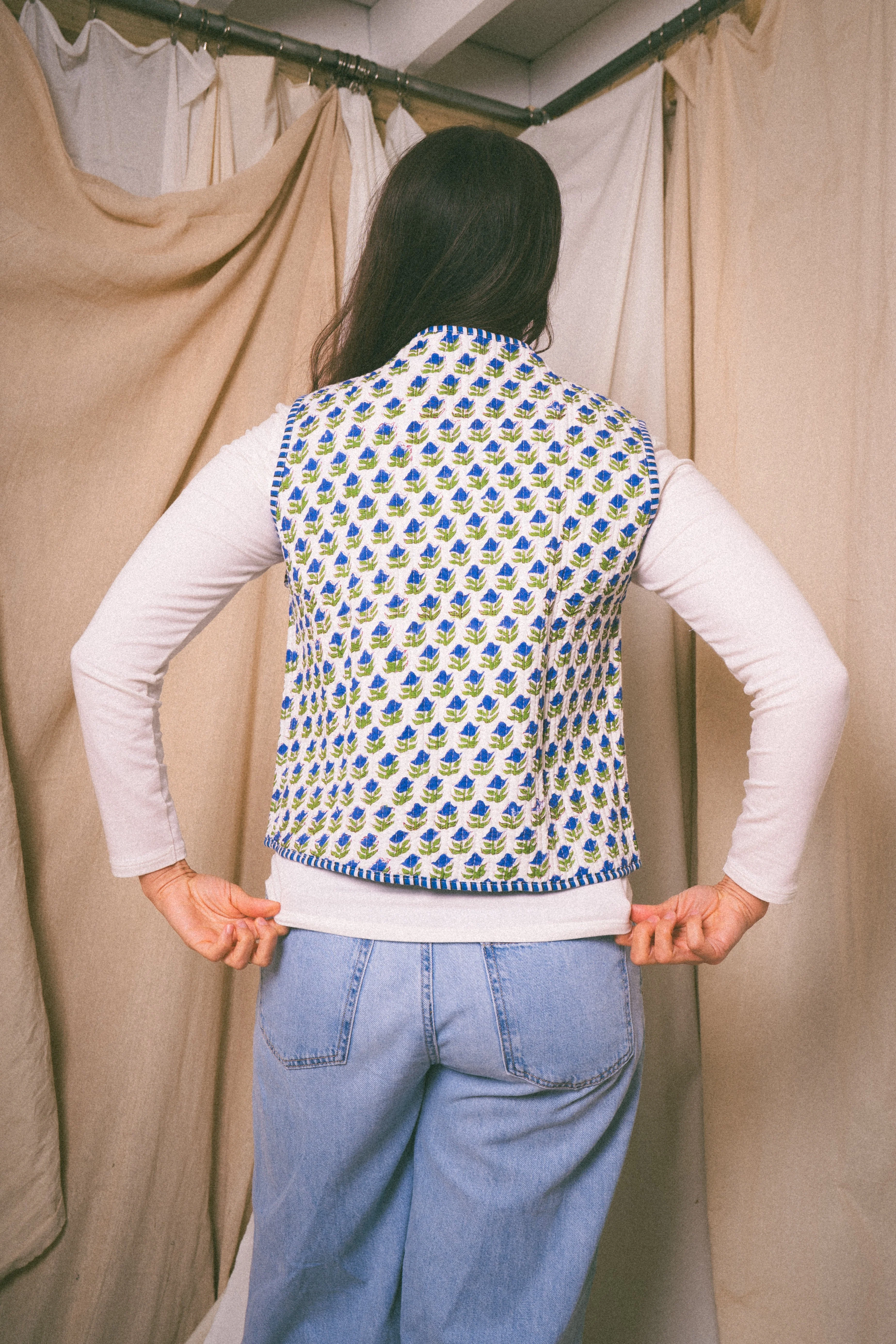 Royal Blue Amour Waistcoat - Image 5