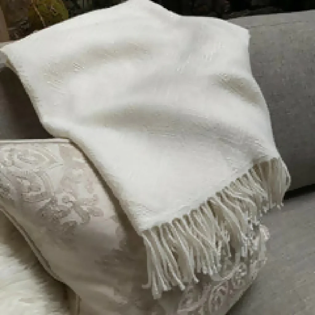 Royal Bone Alpaca Throw Blanket - Luxurious Softness and Warmth