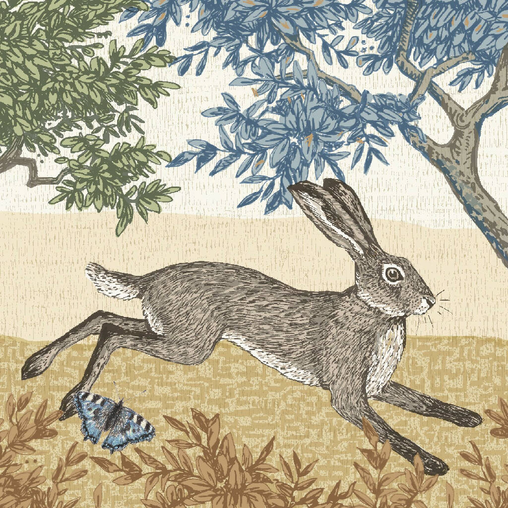 Running Hare -Signed and mounted Giclée Art Print - Image 5
