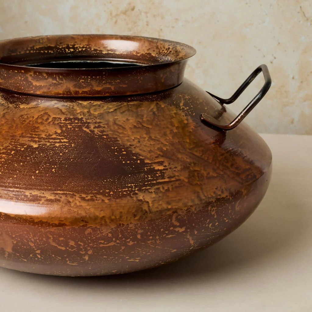 Rustic Finish Belly Planter Kalam - Image 4