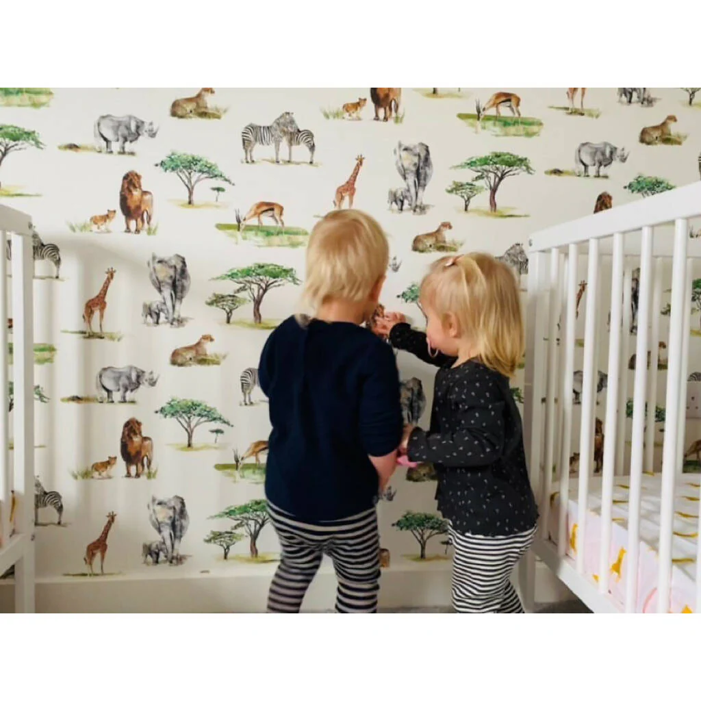 Safari Animals Children's Wallpaper - Image 2