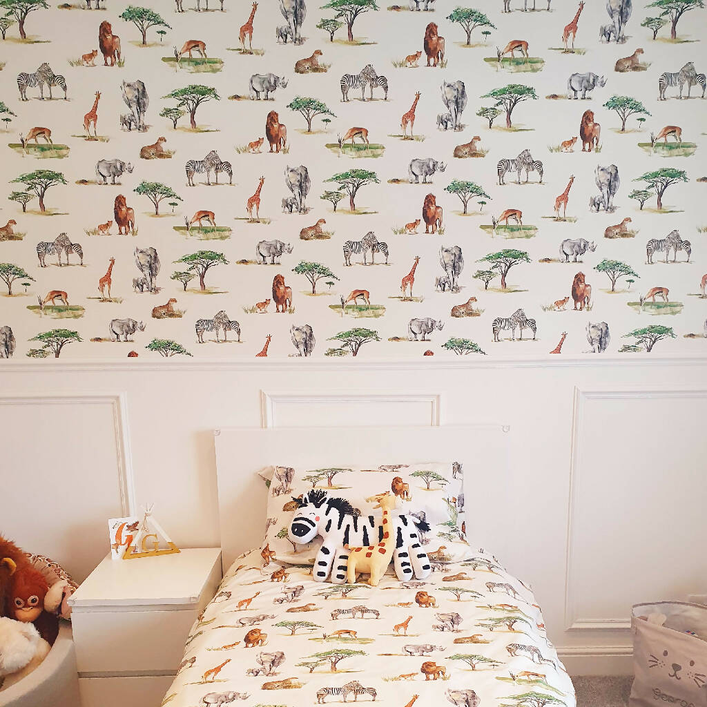 Safari Animals Children's Wallpaper - Image 3