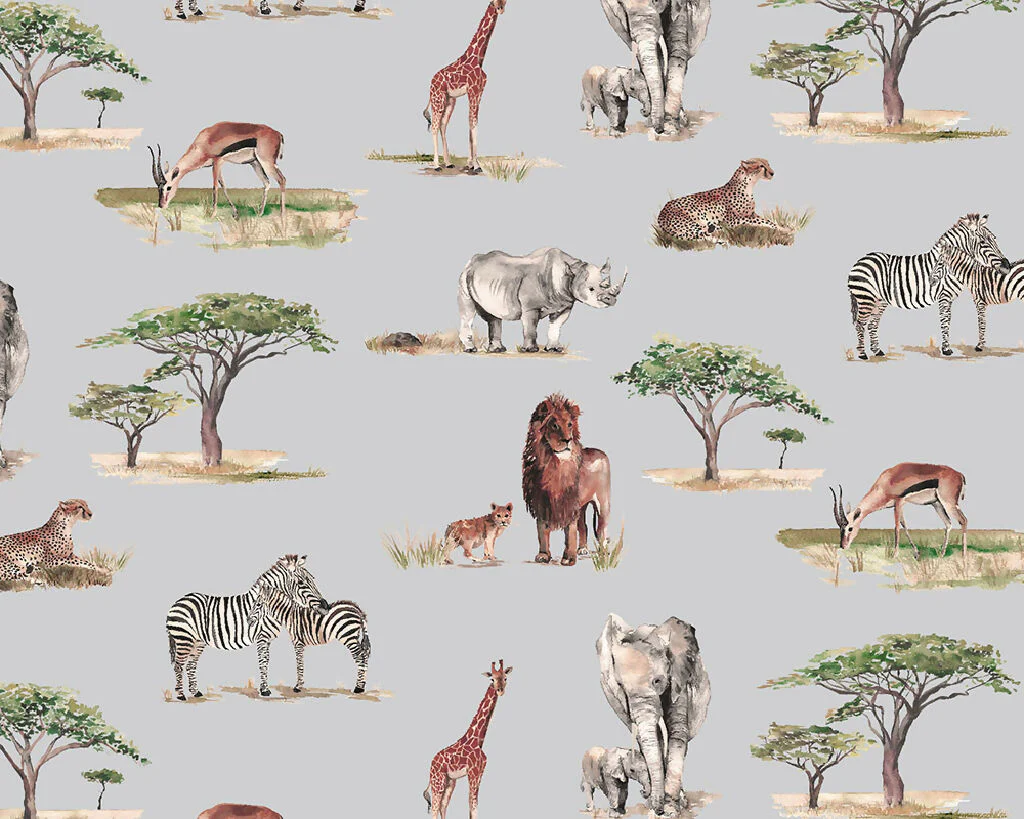 Safari Animals Curtain Fabric - Image 6