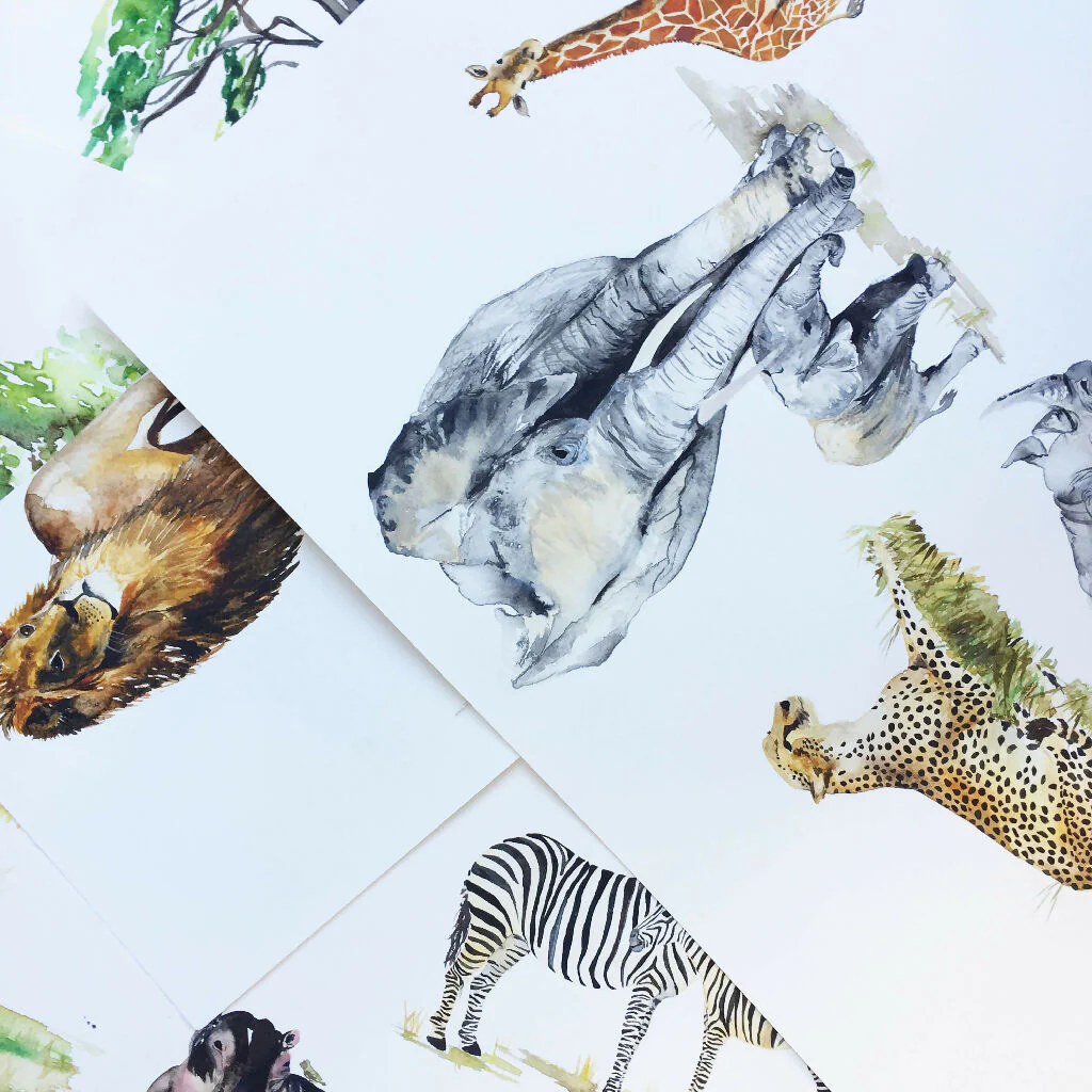 Safari Animals Curtain Fabric - Image 8