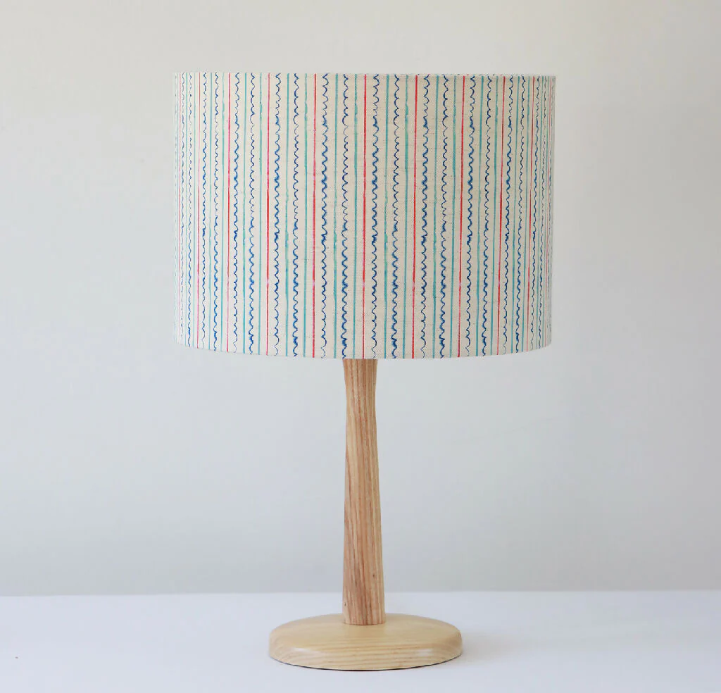 Sail Ahoy Stripe Luxury Linen Lampshade - Image 3
