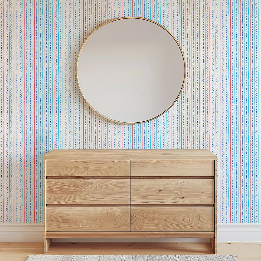 Sail Ahoy! Stripe Sustainable Wallpaper - Image 2