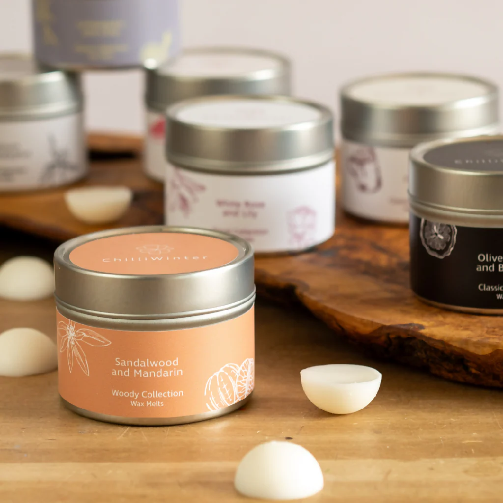 Sandalwood and Mandarin Candle or Wax Melts - Image 2