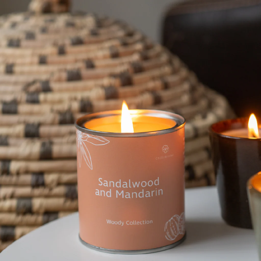 Sandalwood and Mandarin Candle or Wax Melts - Image 3