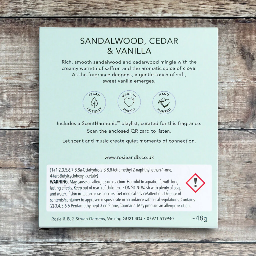 Sandalwood, Cedar & Vanilla Wax Melts - Image 3