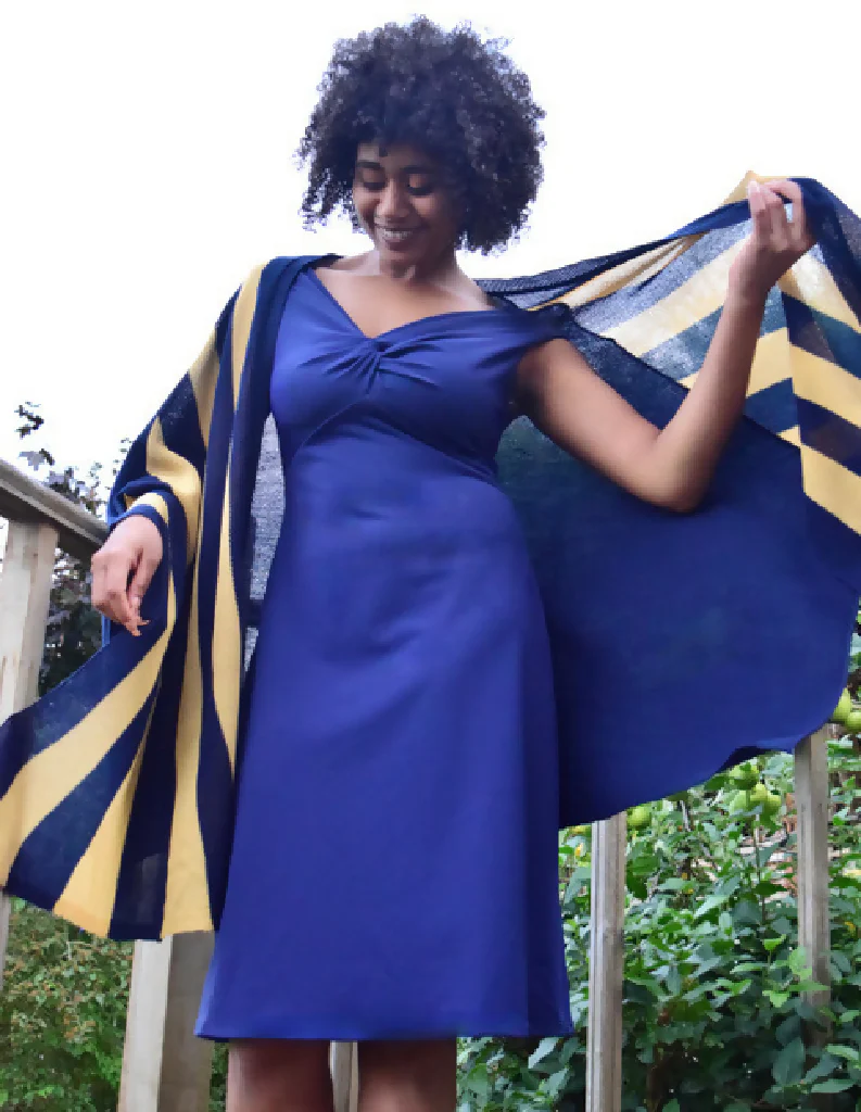 Sasha Dress in French Navy - Image 2