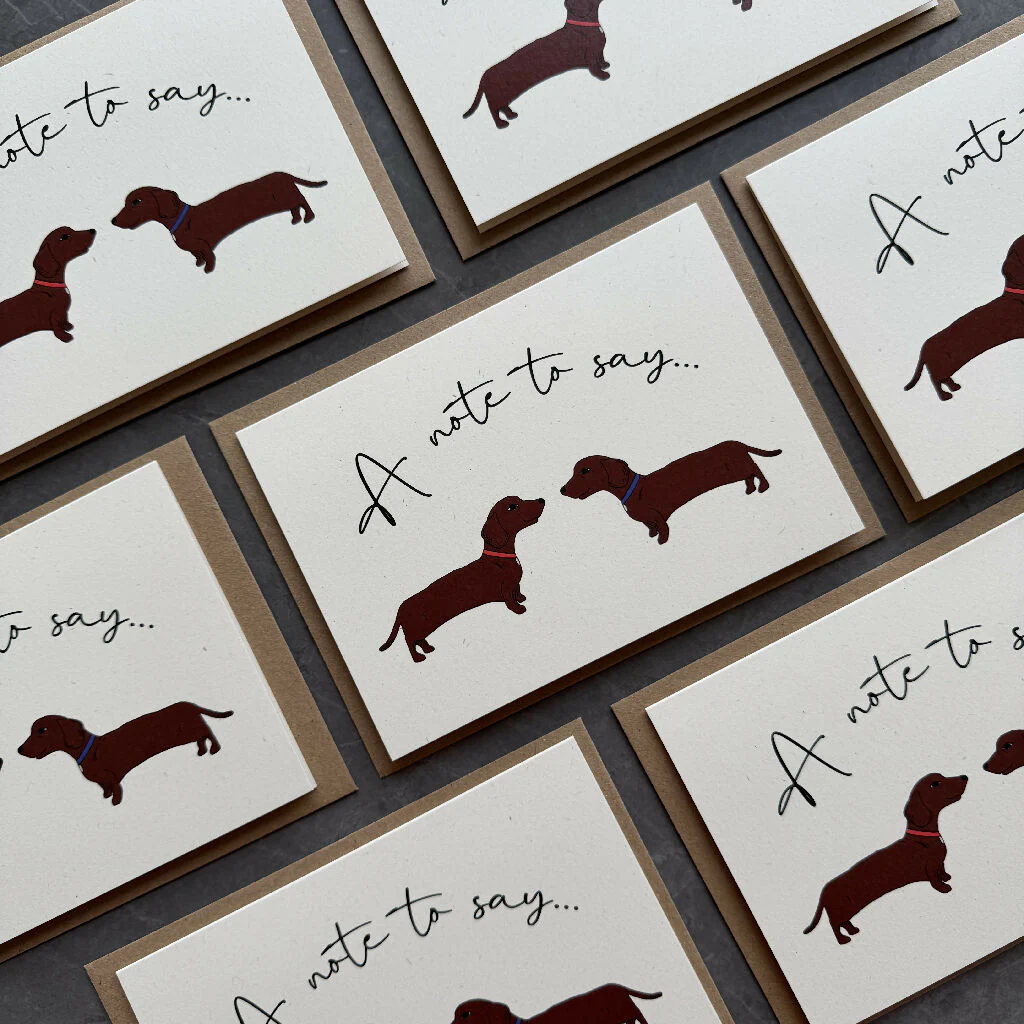 Sausage Dog Notecards