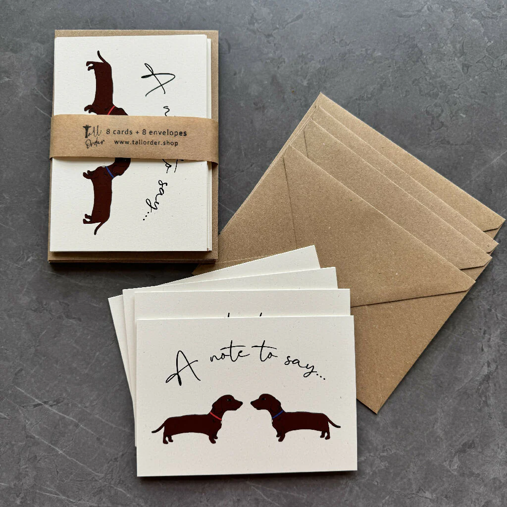 Sausage Dog Notecards - Image 2