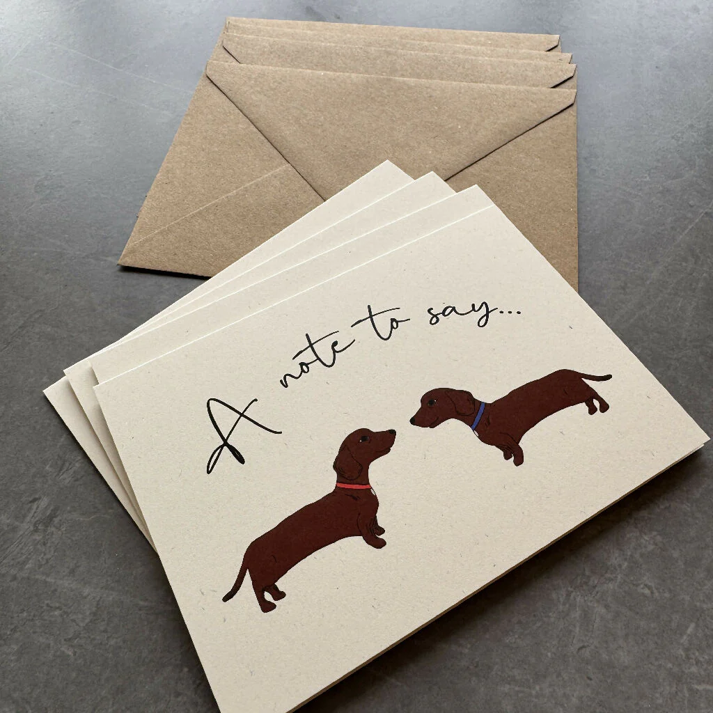 Sausage Dog Notecards - Image 3