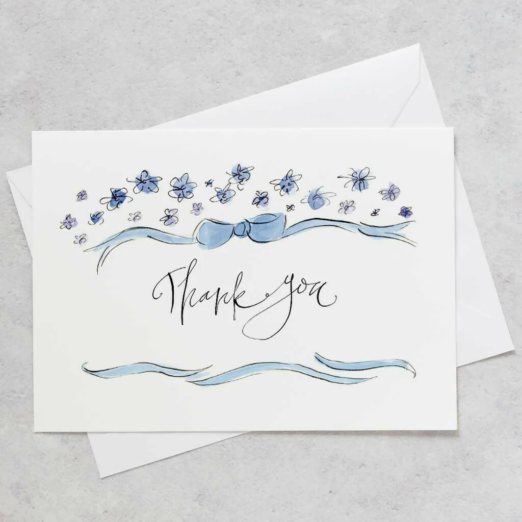 'Saying Thanks' Decorative Postcard Set - Image 2