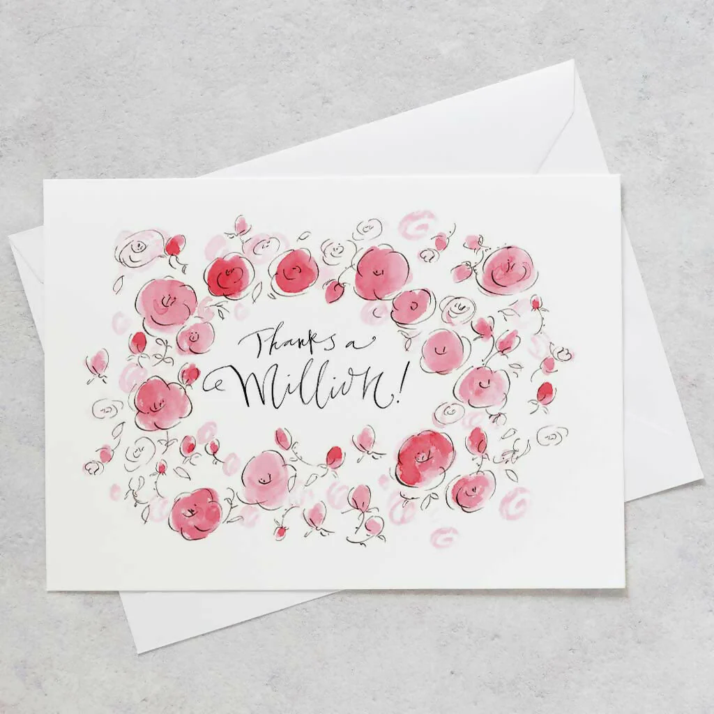 'Saying Thanks' Decorative Postcard Set - Image 4