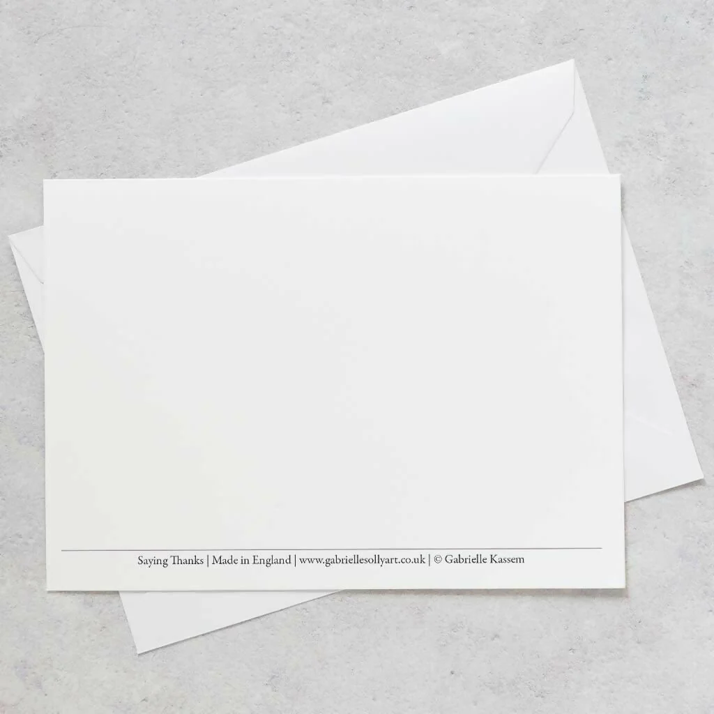 'Saying Thanks' Decorative Postcard Set - Image 6