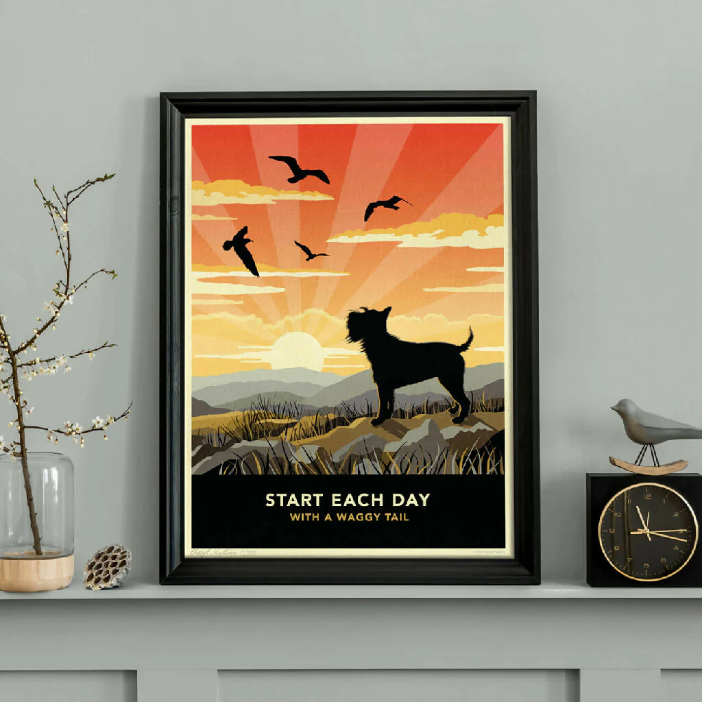 SCHNAUZER ‘WAGGY TAILS’ LIMITED EDITION ART PRINT - Image 3