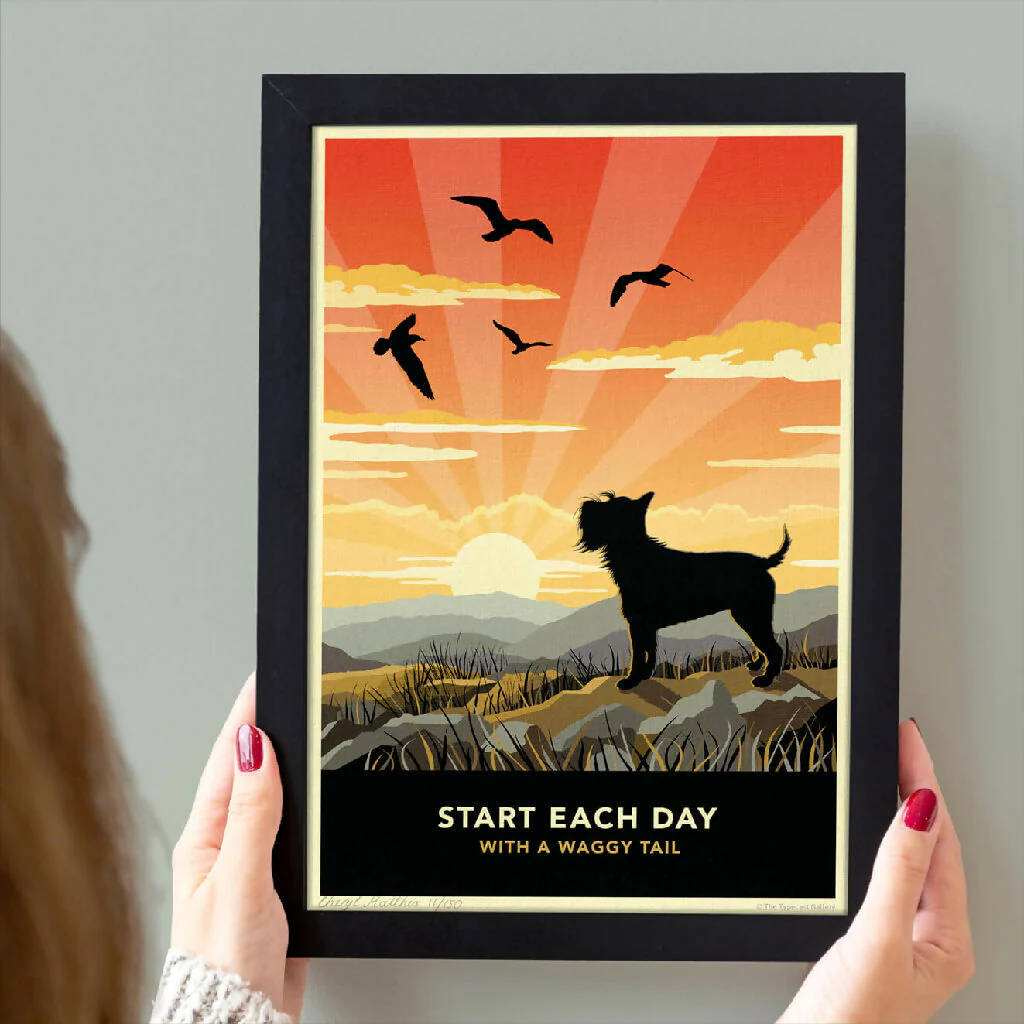SCHNAUZER ‘WAGGY TAILS’ LIMITED EDITION ART PRINT - Image 4