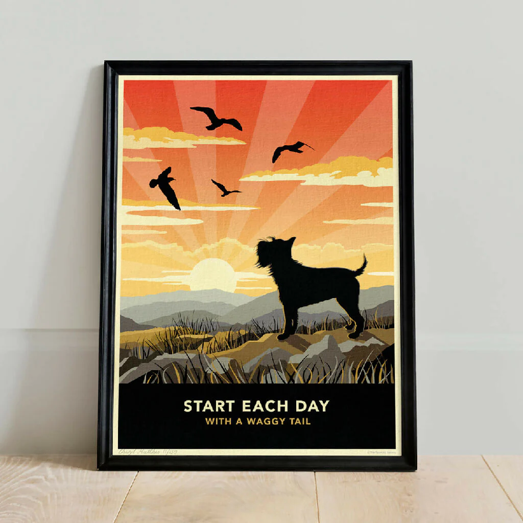 SCHNAUZER ‘WAGGY TAILS’ LIMITED EDITION ART PRINT - Image 5