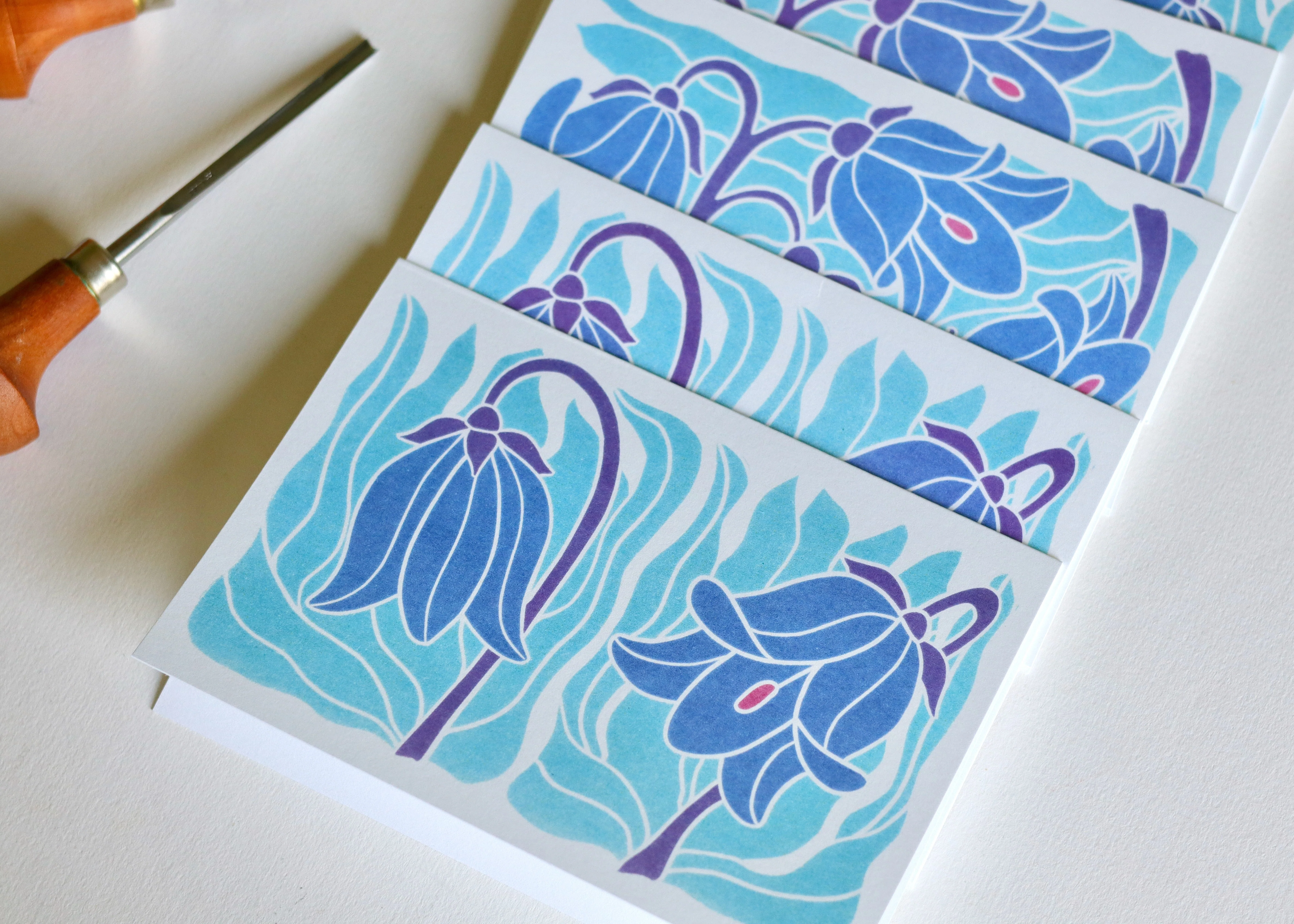 Scottish Bluebells Notecards | Set of 8 Notecards & Envelopes - Image 3