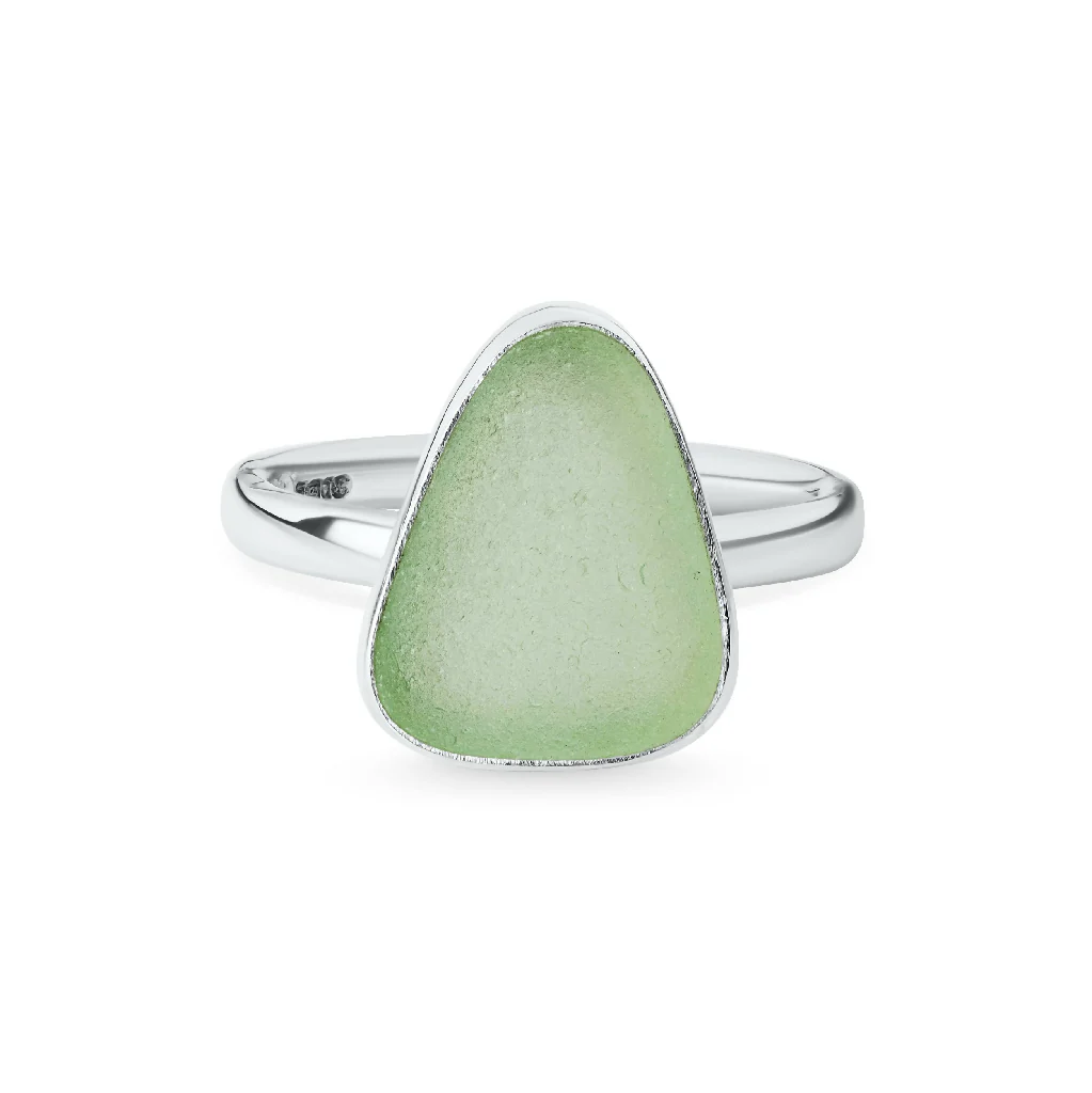 Sea Glass & Silver Ring - Image 6