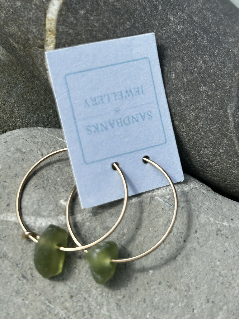 Seaglass Hoop earrings - Image 2