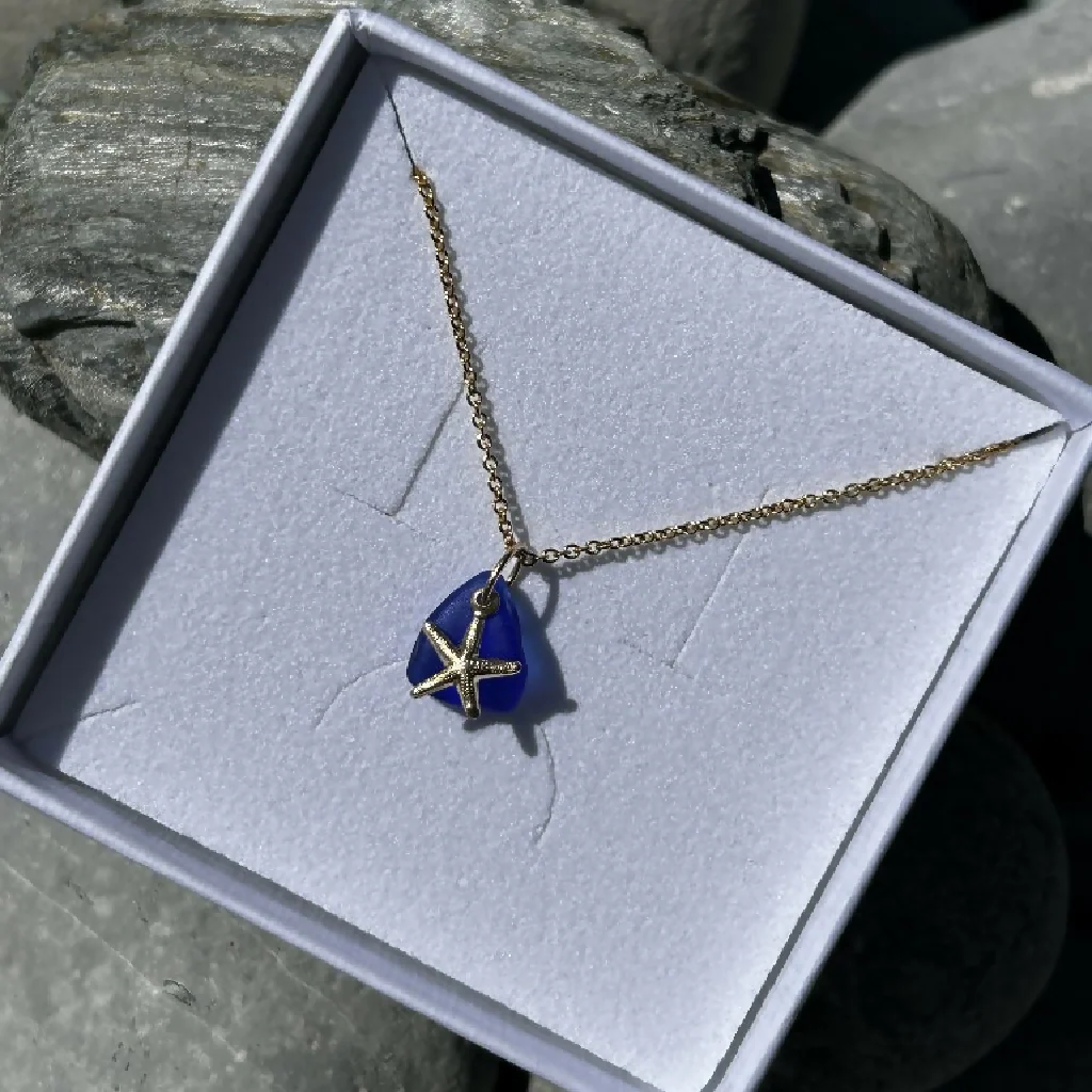 Starfish & Sea Glass Necklace - Image 7