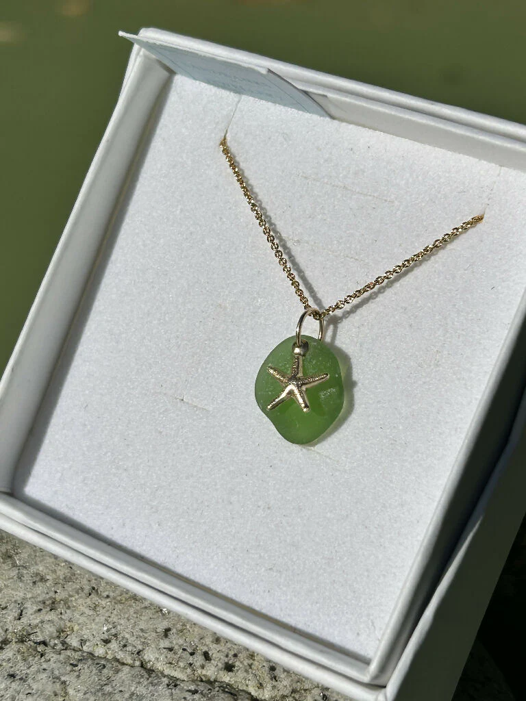 Starfish & Sea Glass Necklace - Image 8
