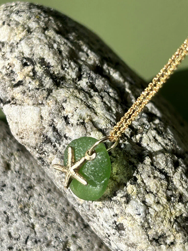 Starfish & Sea Glass Necklace - Image 9
