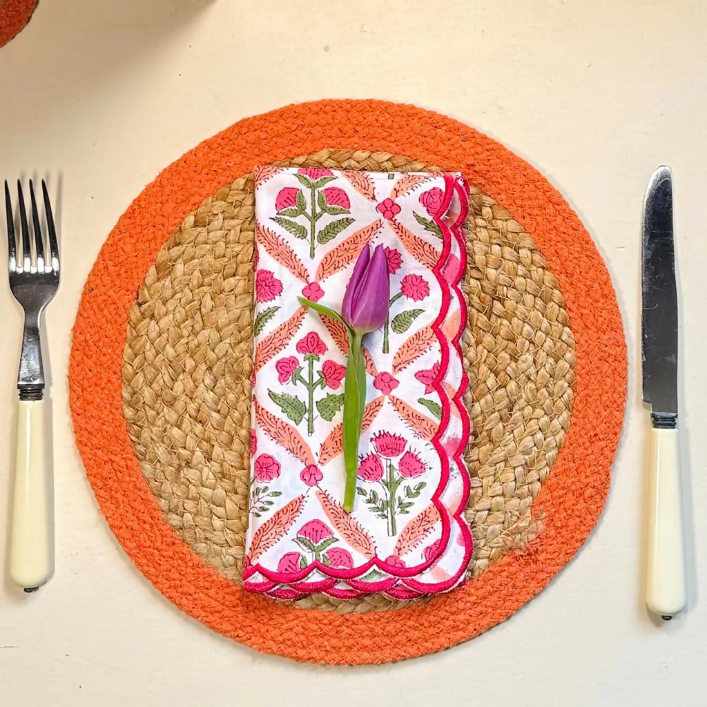 SEAGRASS PLACEMATS - ORANGE (SET OF 4) - Image 2