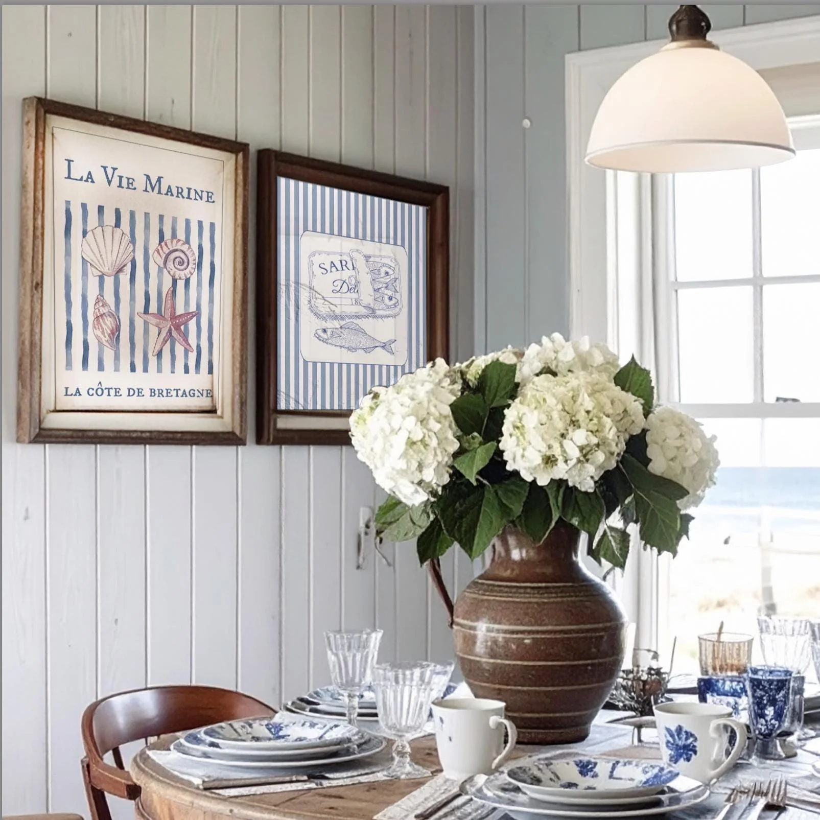 Seashell Print Coastal Wall Art - Image 2