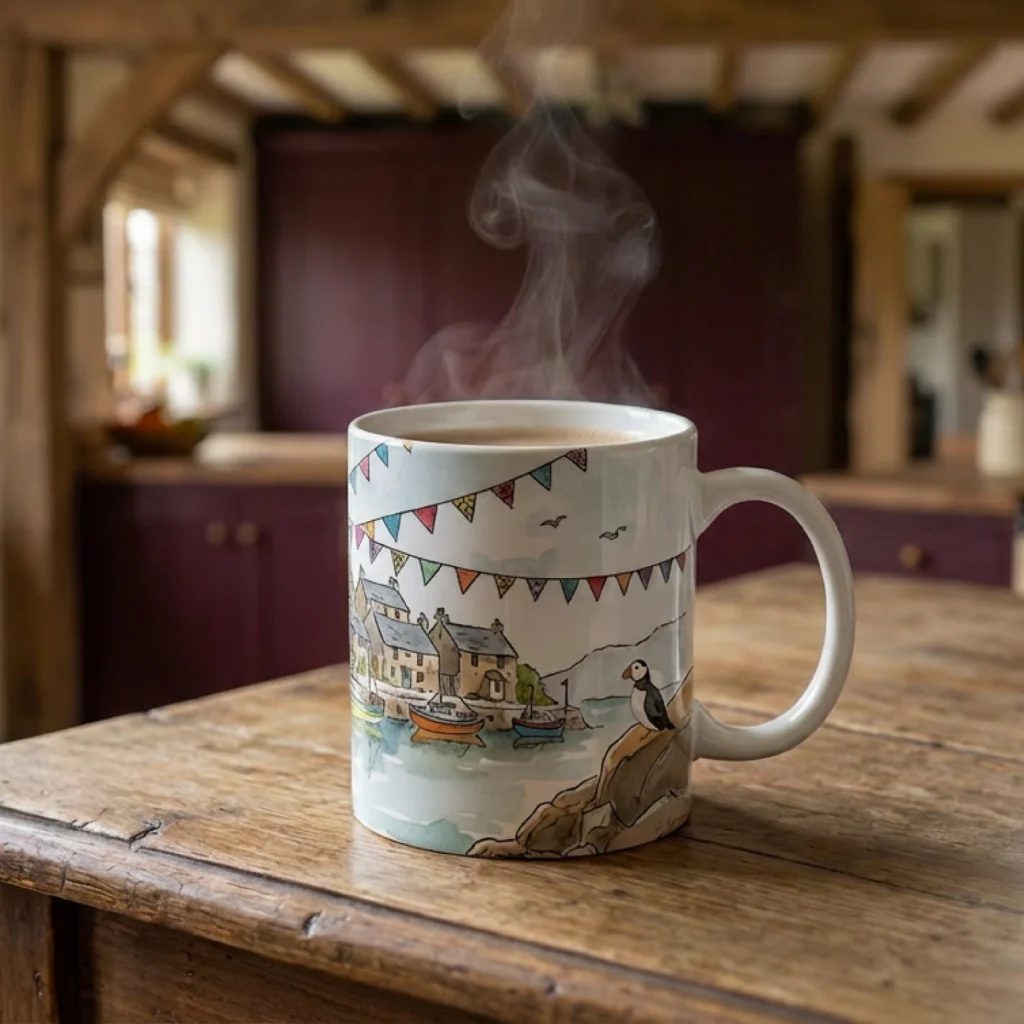 Seaside Celebration Puffin Mug